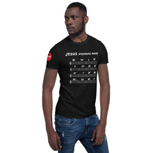 Load image into Gallery viewer, Jesus Deserves More Than Four Chords Premium T-Shirt