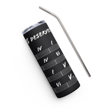 Load image into Gallery viewer, Jesus Deserves More Than Four Chords Stainless steel tumbler