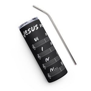 Jesus Deserves More Than Four Chords Stainless steel tumbler